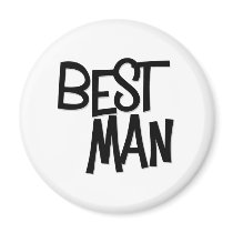 Hipster Best Man magnets