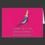 Hipster Bird Note Card cards