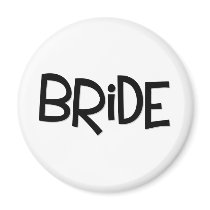 Hipster Bride magnets