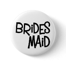 Hipster Bridesmaid buttons