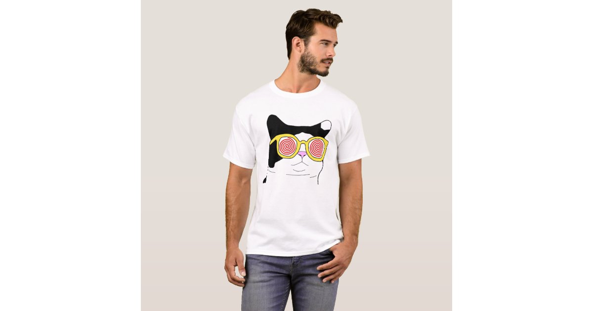 Hipster Cat TShirt Zazzle