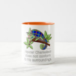 Hipster Chameleon Mug mugs