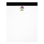 Hipster Crown Sunglasses Keep Calm And Swim On Personalized Letterhead