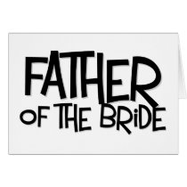 Hipster Father Bride Lite T cards