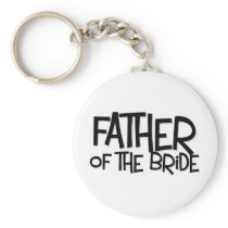 Hipster Father Bride Lite T keychains