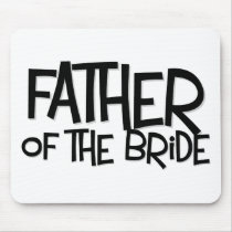 Hipster Father Bride Lite T mousepads