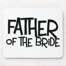 Hipster Father Bride Lite T Mousepads