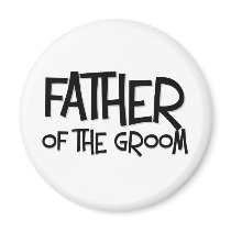 Hipster Father of the Groom magnets