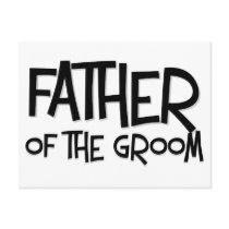 Hipster Father of the Groom postcards