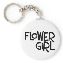 Hipster Flower Girl keychains