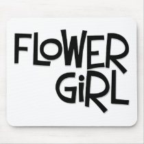 Hipster Flower Girl mousepads