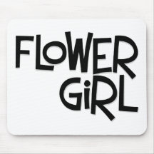 Hipster Flower Girl Mousepads