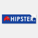 Hipster Ghost Bumper Sticker