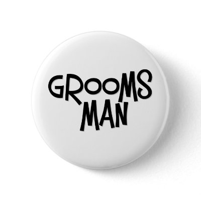 Hipster Groomsman Buttons