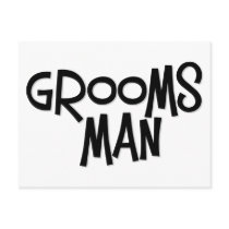 Hipster Groomsman postcards