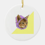 Hipster Kitty Cat Advice Animal Meme Christmas Tree Ornament