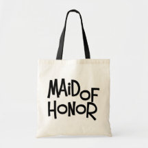 Hipster Maid of Honor Canvas Bags