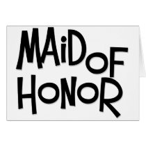Hipster Maid of Honor cards