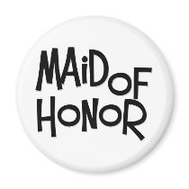 Hipster Maid of Honor magnets