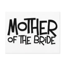Hipster Mother of the Bride postcards