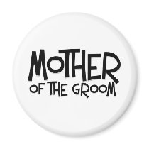 Hipster Mother of the Groom magnets