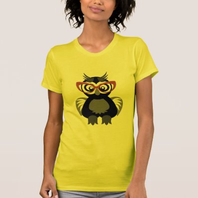 Hipster Nerd Owl Shirt