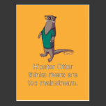 Hipster Otter Postcard postcards