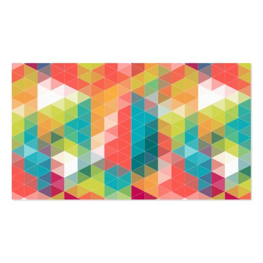 Hipster Pattern Business Card (front side)