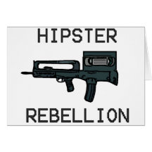 Hipster Rebellion Greeting Cards