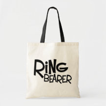 Hipster Ring Bearer Canvas Bags