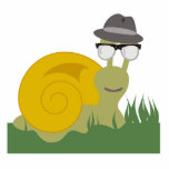 Hipster Snail Sculpture Photo Cutout