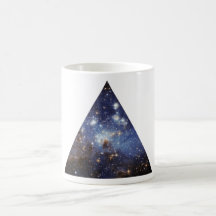 hipster space triangle mug