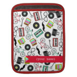 Hipster Themed Personalized iPad Sleeve