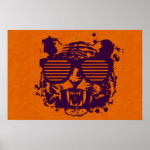 Hipster Tiger Print