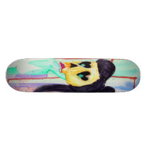Hipster zombie skateboards