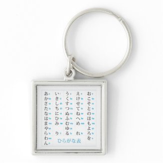 Hiragana Chart Premium Keychain