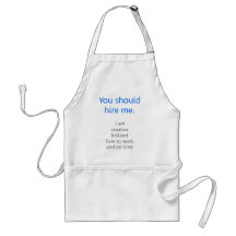 Hire me apron