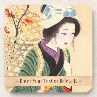 Hirezaki Eiho Beauties of the Twelve Months, Bijin Coasters