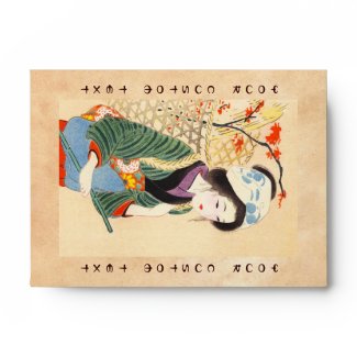 Hirezaki Eiho Beauties of the Twelve Months, Bijin Envelopes