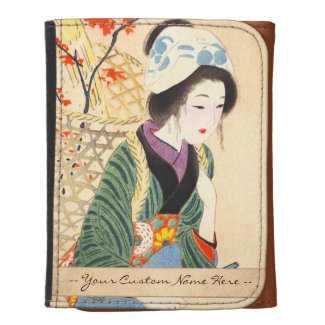 Hirezaki Eiho Beauties of the Twelve Months, Bijin Tri-fold Wallet