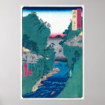 Hiroshige - Basket Ferry in Hida Province Print