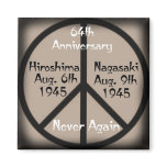 Hiroshima-Nagasaki Peace Sign magnets
