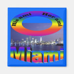 His Ami, Her Ami - Miami Fridge Magnet