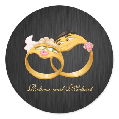 His and Her Wedding Rings Stickers by AV Designs