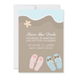 His and Hers Flip Flop Sandals Wedding Custom Invites
