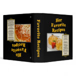 His and Hers Reversable Recipe Binder 1.5"