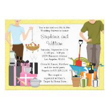 His and Hers Wedding Shower Invitation