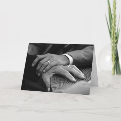 His and His Wedding Rings Cards