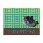 his, birthday, card, homme, men, blue, retro,