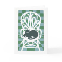 His Chair greeting card